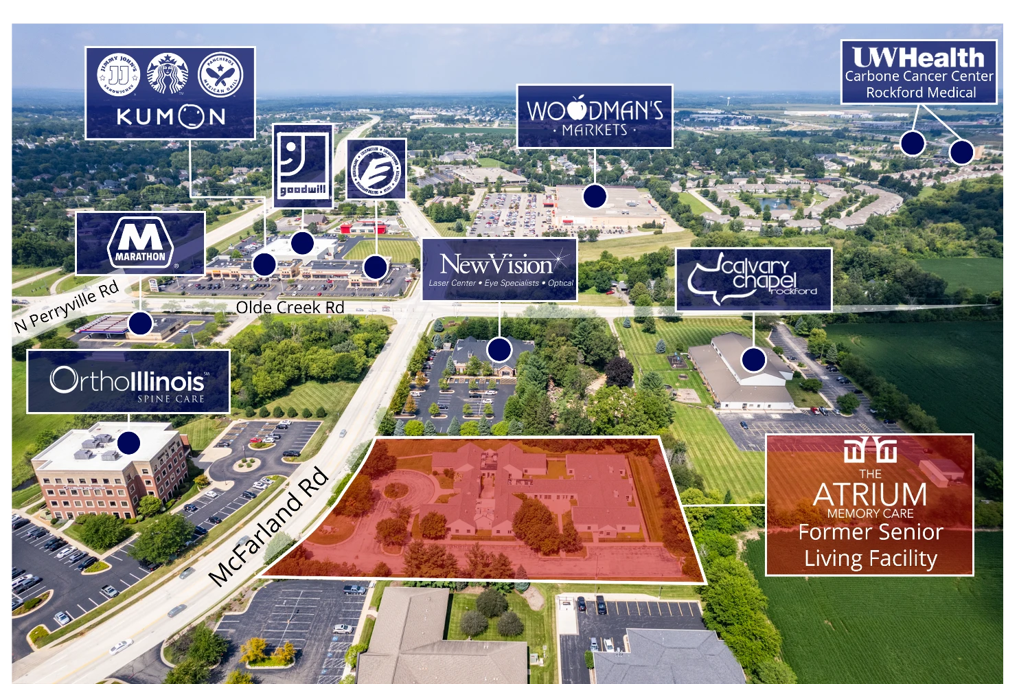REIT Sale | The Atrium - Former Senior Living Facility | Rockford, IL